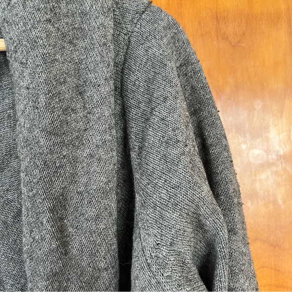 Allsaints Spitalfields wool and cotton grey slouchy cardigan - Picture 4 of 11